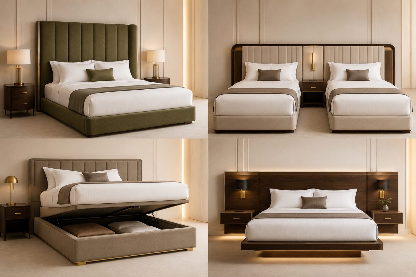 Divan beds & headboards collection for hospitality projects